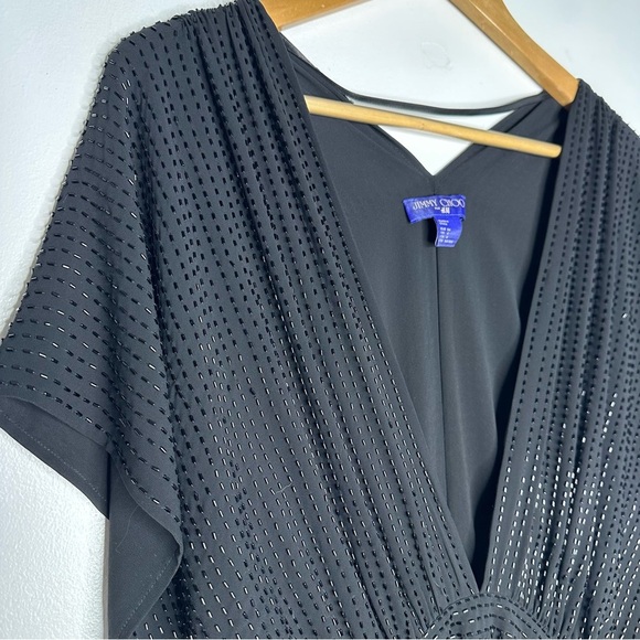 Jimmy Choo x H&M LIMITED EDITION Black Beaded Cocktail Dress Size 4 - Picture 8 of 10
